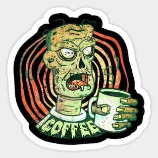 Coffee Zombie Sticker